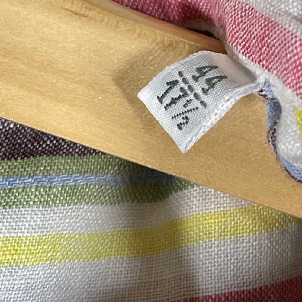 Guglielminotti Milano Mens 100% Linen Multi Color Striped Shirt Made in Italy 44 - Picture 4 of 10
